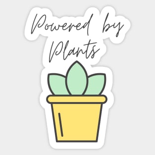 powered by plants Sticker